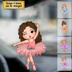 Gift For Girl Loves Ballet Acrylic Christmas / Car Ornament