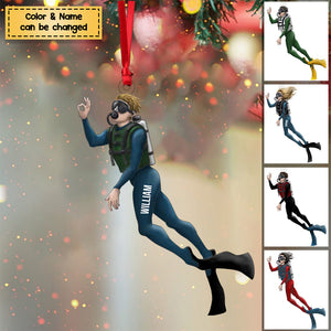 Persoanlized Scuba Diving Girl/Boy Ornament