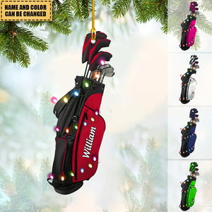 Golf Bag Personalized Christmas/ Car Hanging Ornament