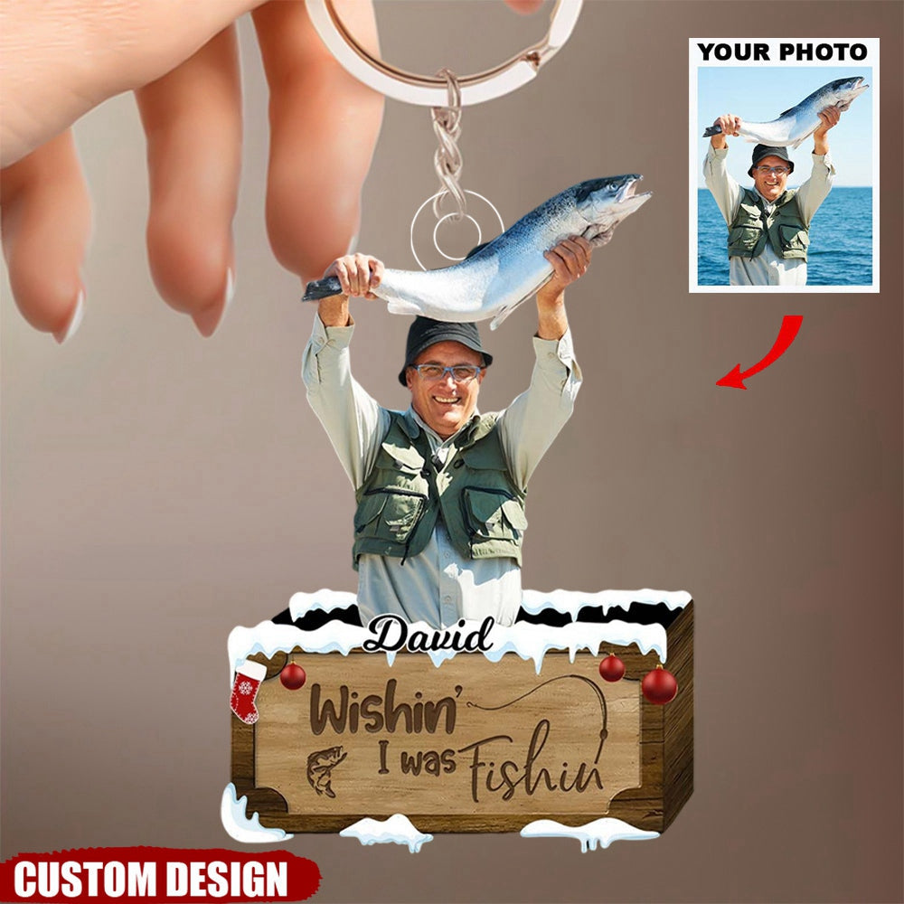 Personalized Fishing Lover Keychain - Upload Photo - Gift For Fishing Lover