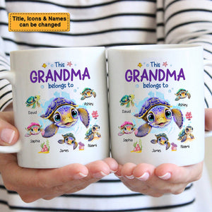 This Grandma Belongs To - Personalized Mug