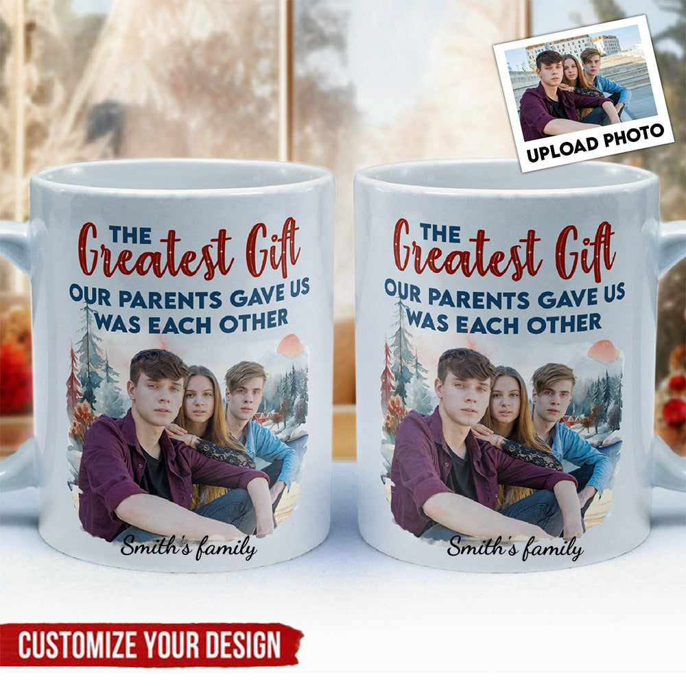The Gift Our Grandparents,Parents Gave - Personalized Photo Mug