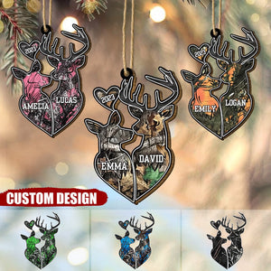 Personalized Wood Ornament - Christmas Gift For Couple, Wife, Husband