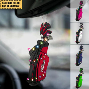 Golf Bag Personalized Christmas/ Car Hanging Ornament