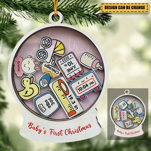 Baby's First Christmas Ornament 2023,Custom baby's first Christmas present