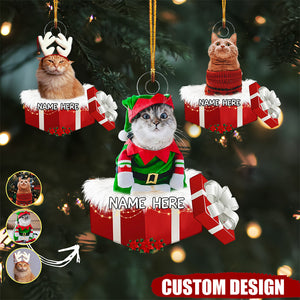 Baby Or Pet  Christmas Gift - Personalized Photo Mica Ornament