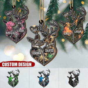 Personalized Wood Ornament - Christmas Gift For Couple, Wife, Husband