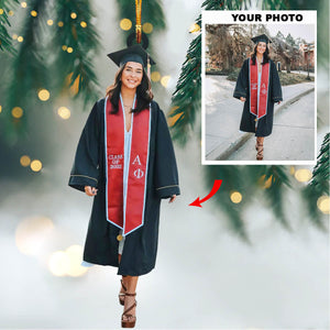 Personalized Graduation Upload Photo Christmas Ornament