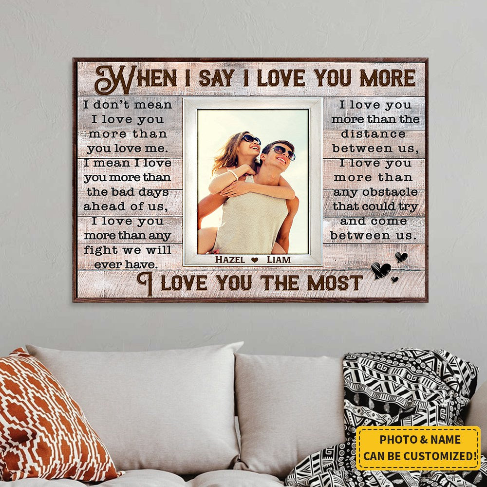 Loving Gift For Couple Custom Couple Photo Gift Ideas-Personalized Poster