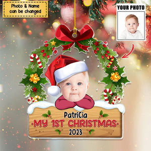 My 1St Christmas - Personalized Baby Acrylic Photo Ornament