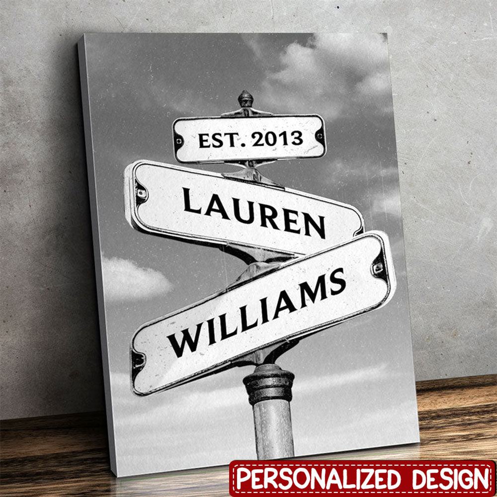 Personalized Vertical Poster- Gift For Couple