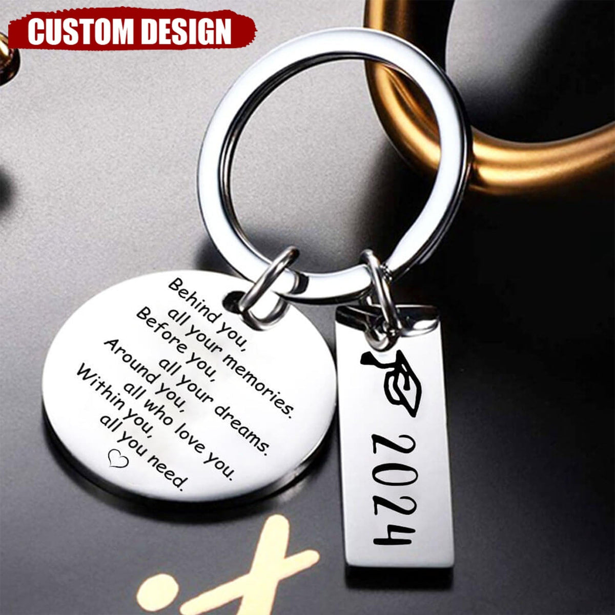 2024 Graduation Personalized Keychain - Within You All You Need