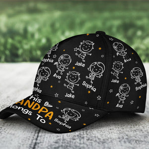 This Grandpa Grandma Mommy Daddy Belongs To Doodle - Personalized Classic Cap