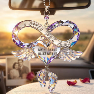 Husband Wife Memorial Car Ornament Personalized Gifts For Couple