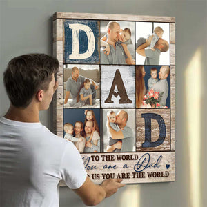 Dad Photo Collage Personalized Poster- Gifts For Dad