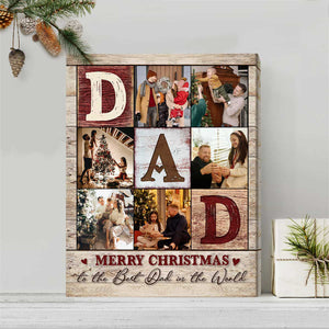 Dad Photo Collage Personalized Poster- Gifts For Dad