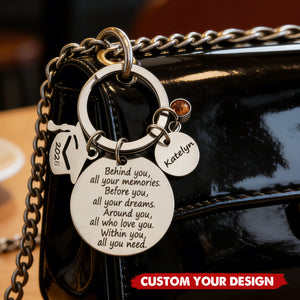 Personalized 2026 Graduation Keepsake: Gold /Silver Stainless Steel Keychain