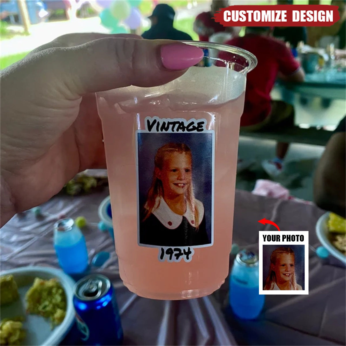 Custom Photo Plastic Party Cups - Party Cups Decorations