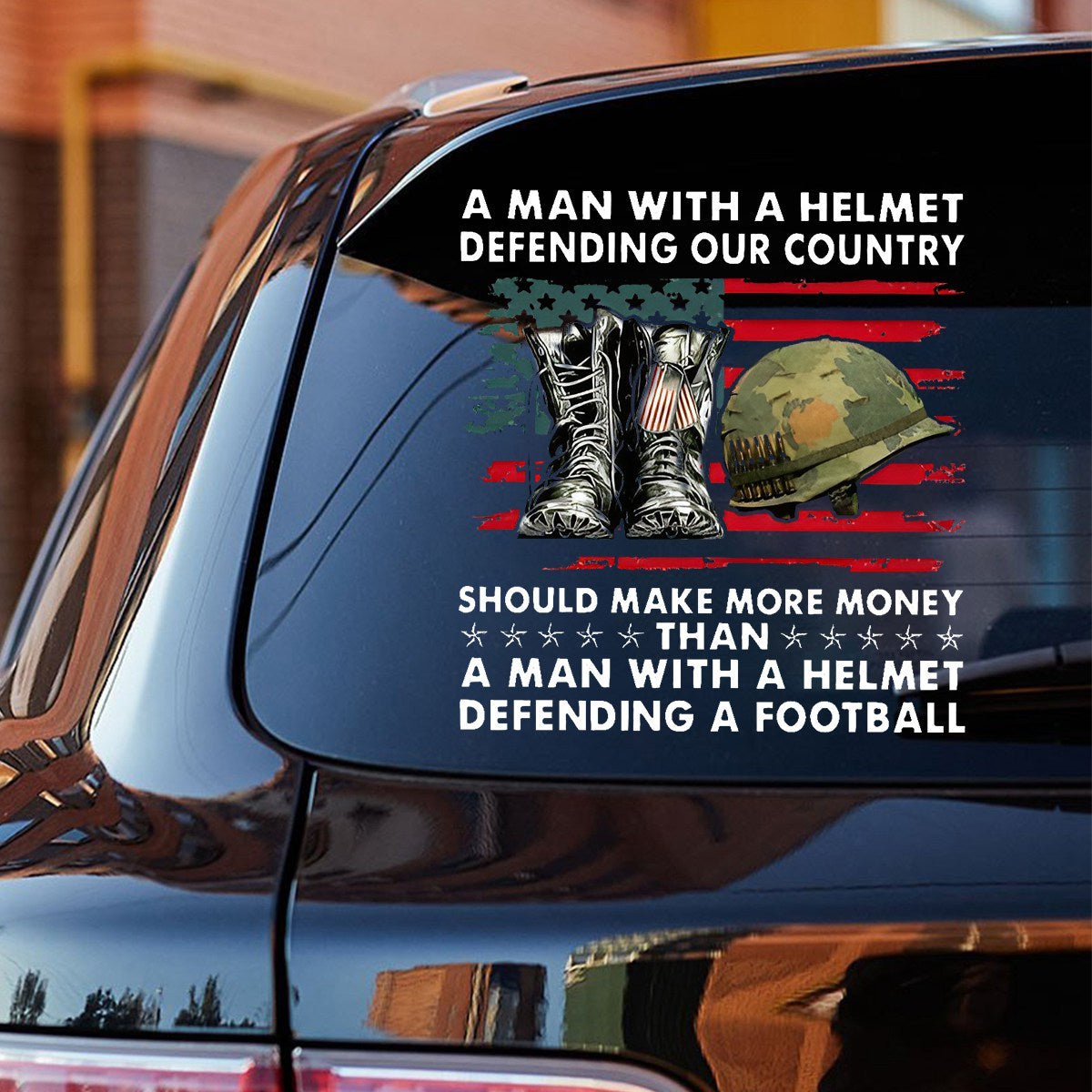 Defend The Ridge Sticker A Men With A Helmet Defending Our Country Sticker/Decal - timift