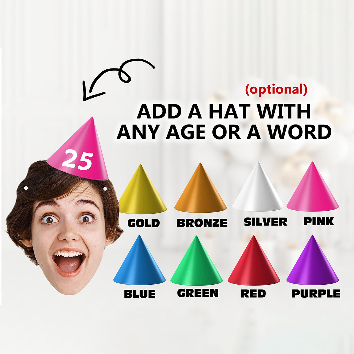 Custom Face Photo Banner Party Decorations