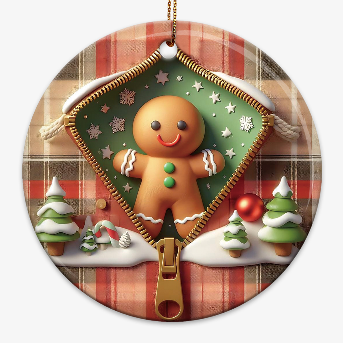 Zipper Effect Christmas Tree Ornament - 2024 New Release