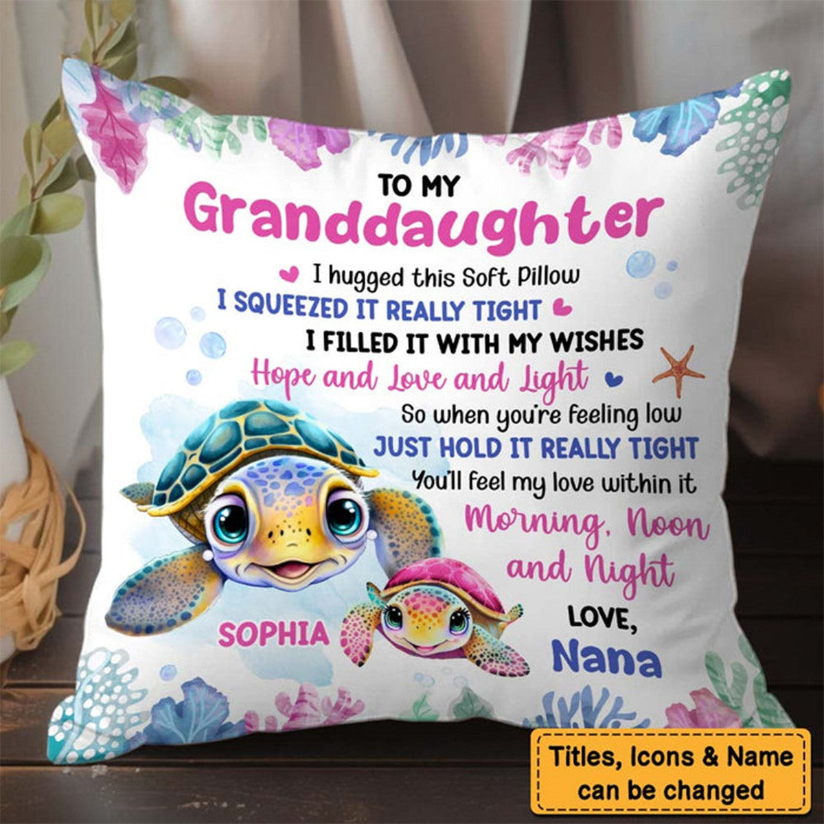 Gift For Granddaughter/grandson I Hugged This Soft Pillow