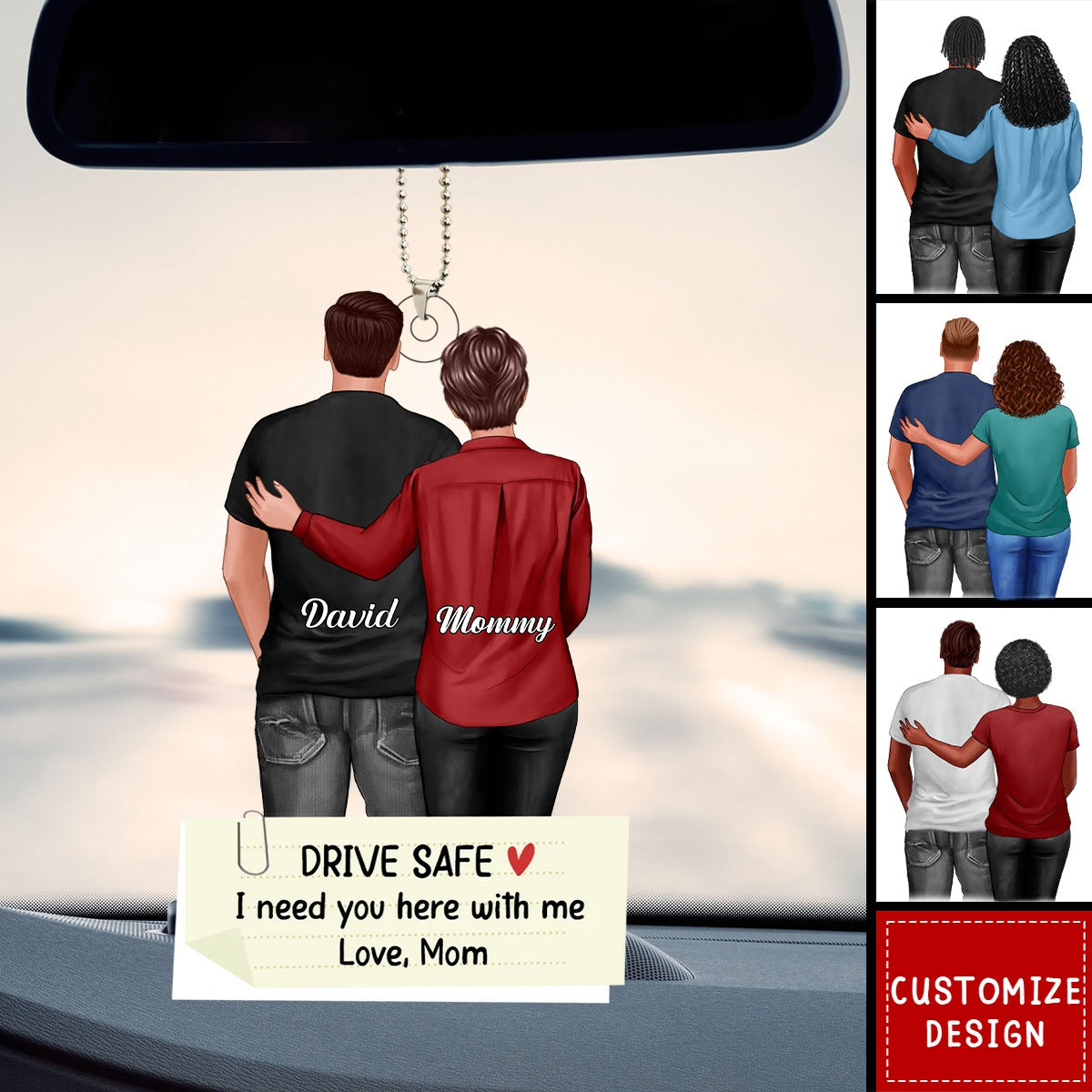 I Need You Here - Personalized Acrylic Car Ornament