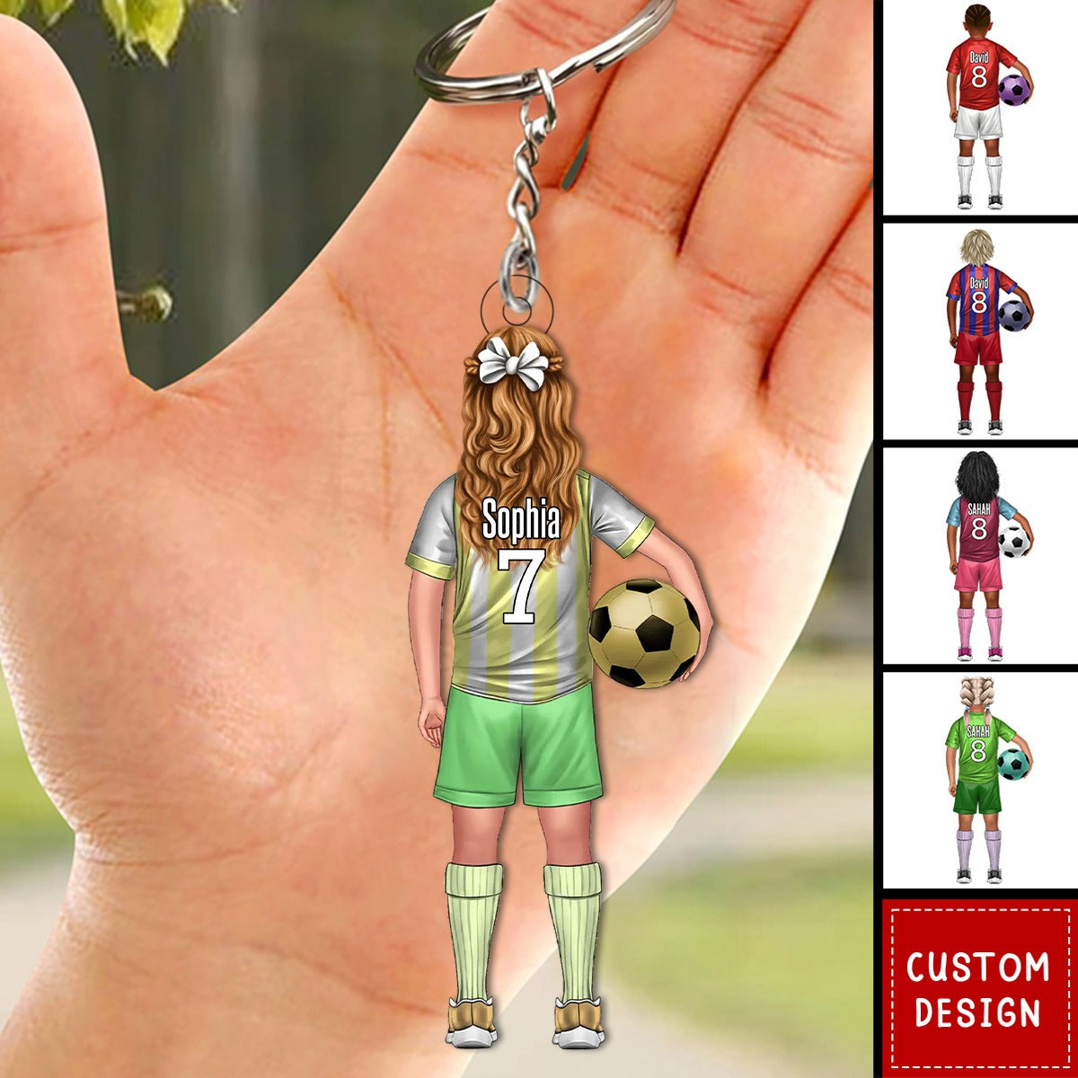 Football Kids - Personalized Acrylic Keychain