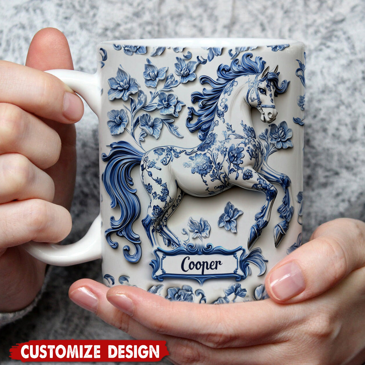 Personalized Horse Accent Mug - Gift For Horse Lovers