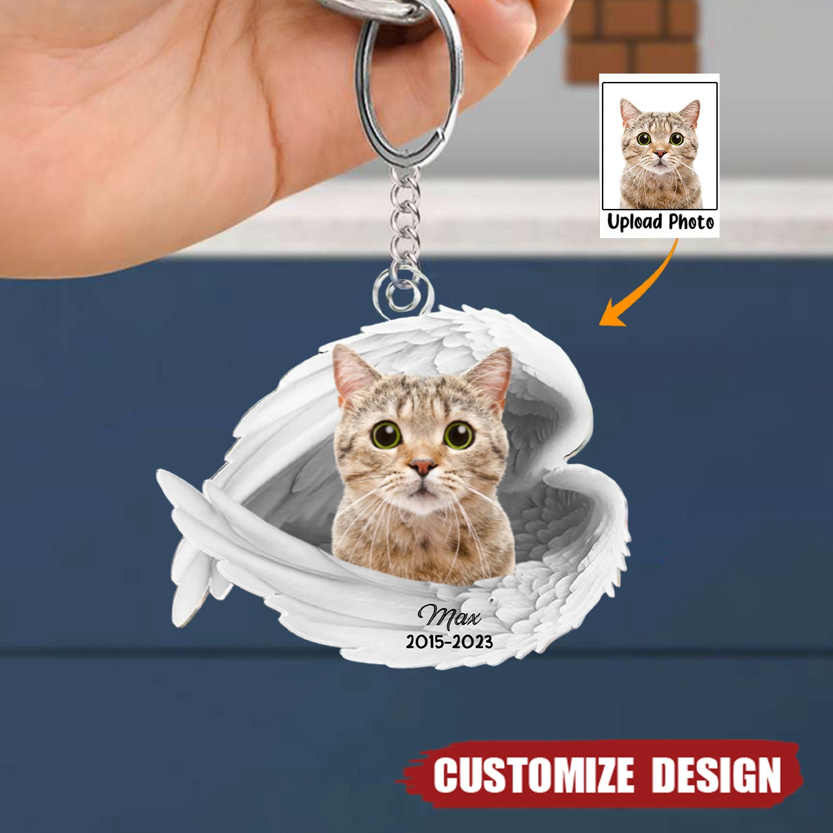 I'm Always With You - Personalized Photo Keychain