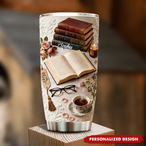 Just A Girl Who Loves Books - Personalized Book Tumbler