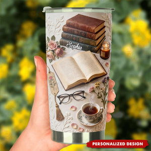 Just A Girl Who Loves Books - Personalized Book Tumbler