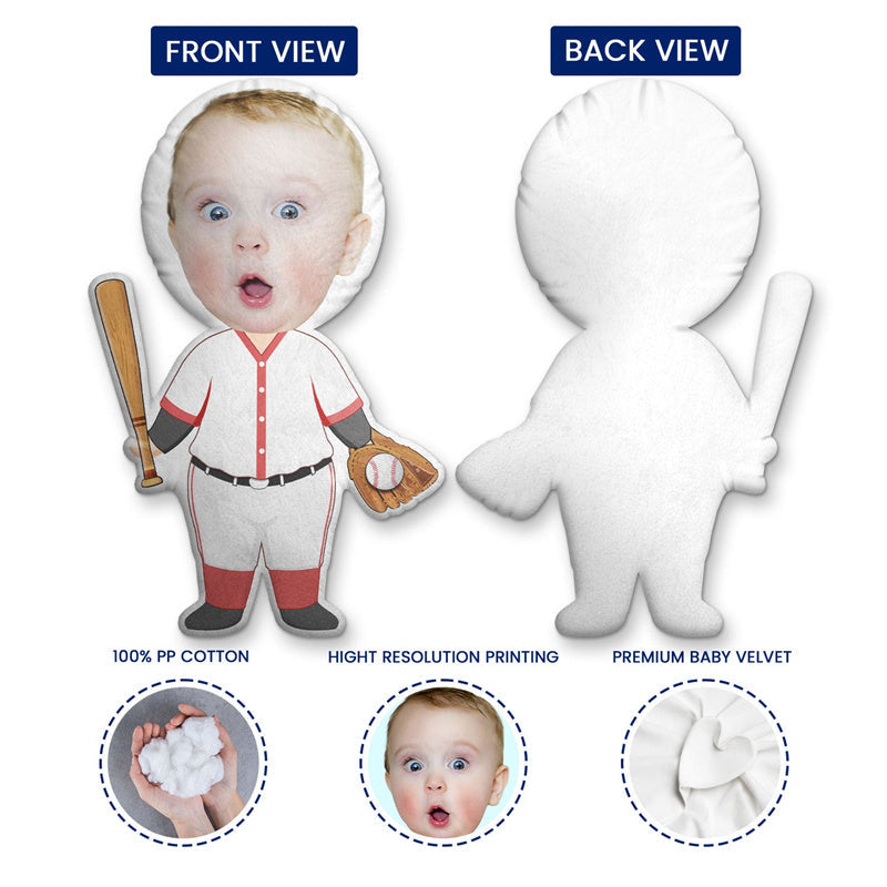 Custom Photo Funny Kid Dream Jobs - Gift For Children, Grandkids - Personalized Shaped Pillow