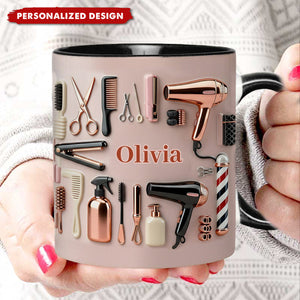 Proud Hair Stylist-Personalized Hairdresser Mug