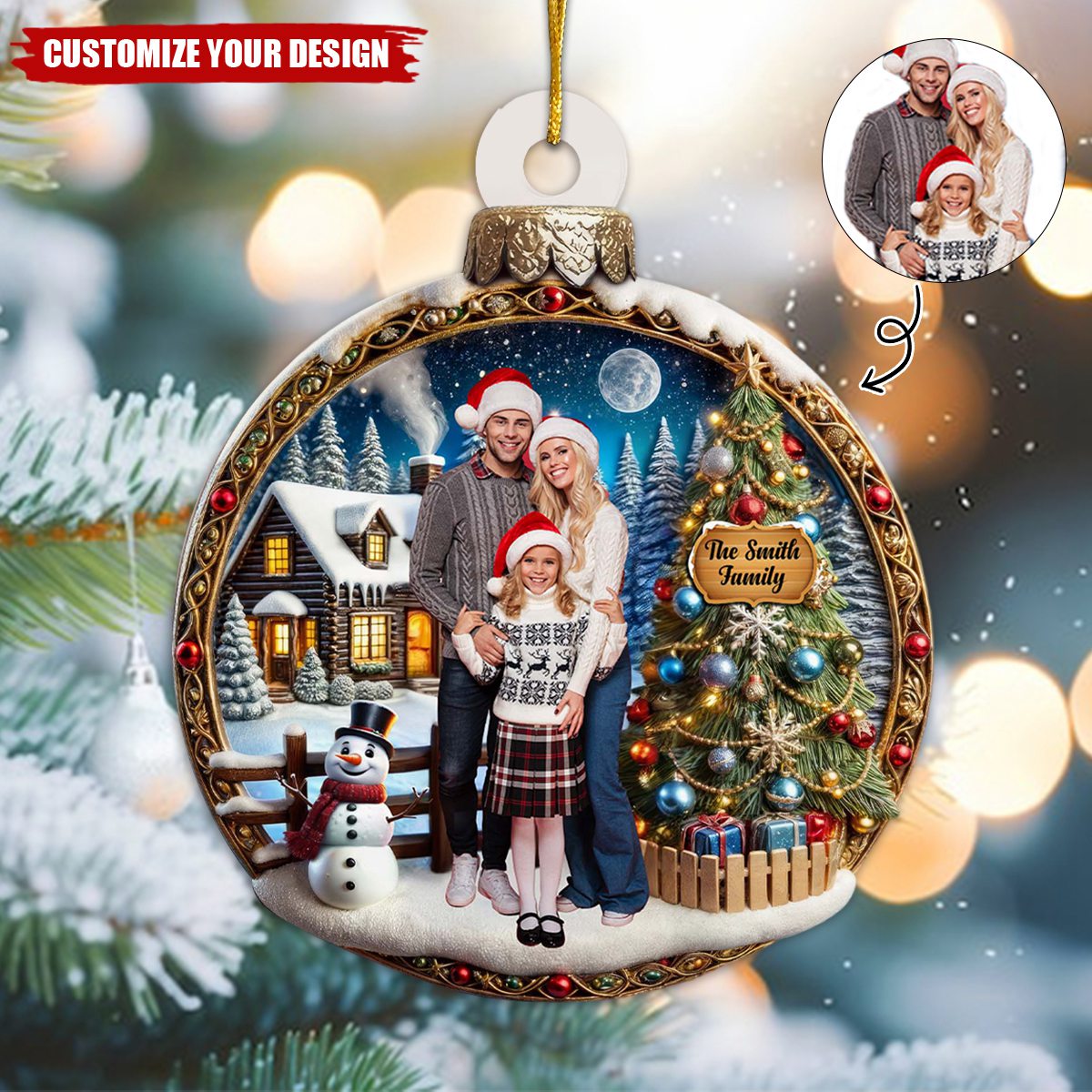Treasure Your Family's Magical Holiday Moments - Personalized Custom Ornament - Gift For Family