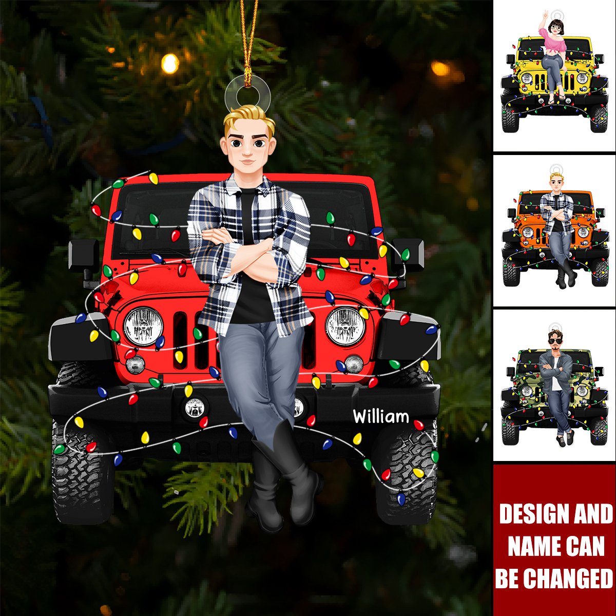 Off Road Personalized Christmas Ornament