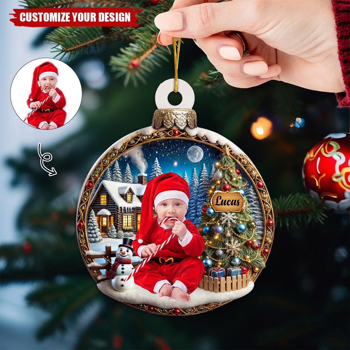 Treasure Your Family's Magical Holiday Moments - Personalized Custom Ornament - Gift For Family