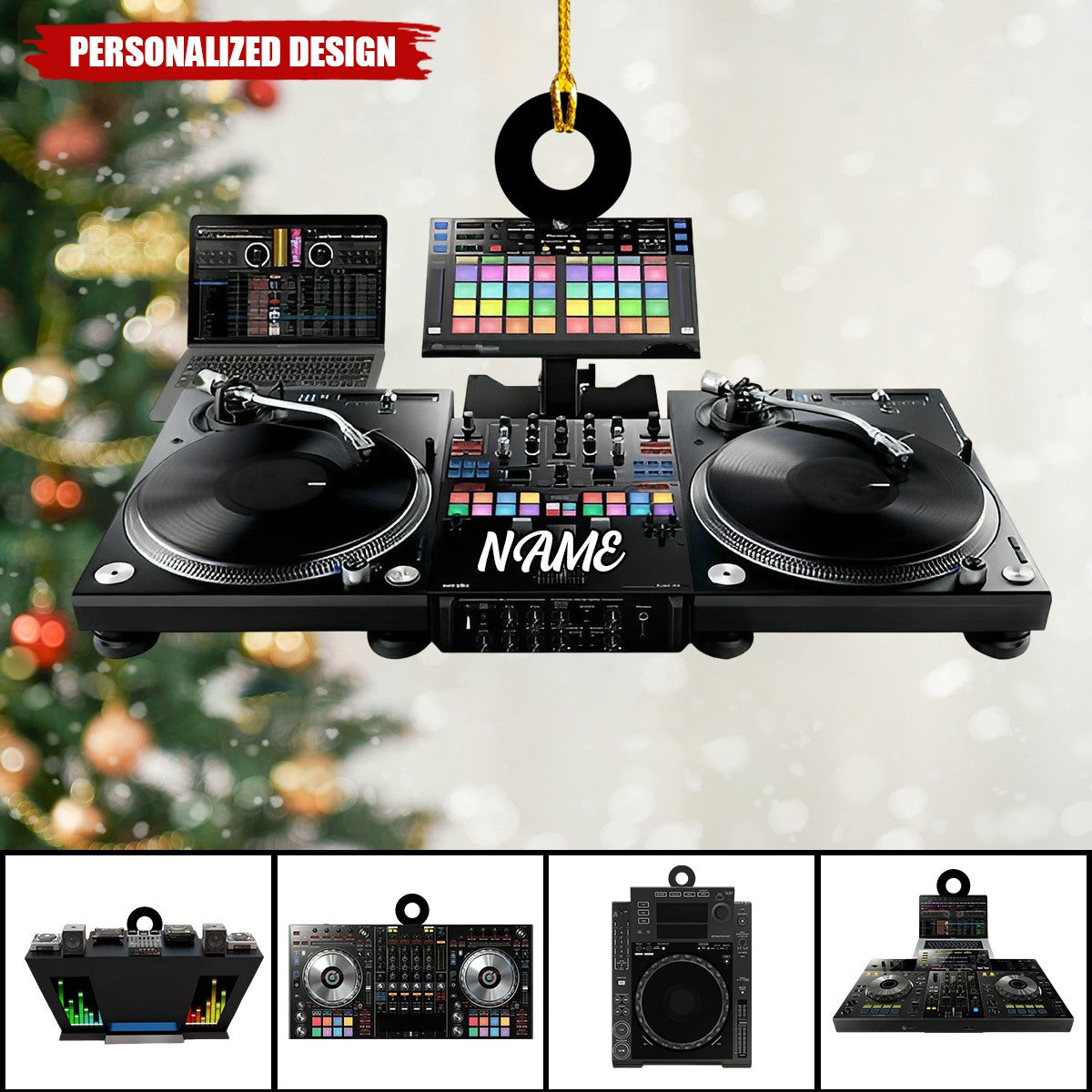 Personalized Name DJ Player Ornament-Gifts For Music Lovers-2024 New Release