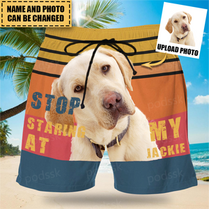 Personalized Stop Staring -Upload Photo- Custom Trunks