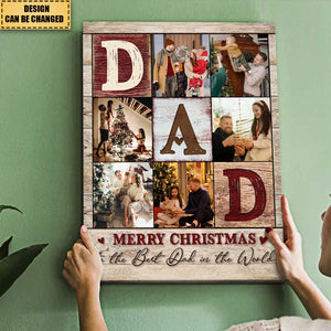 Dad Photo Collage Personalized Poster- Gifts For Dad