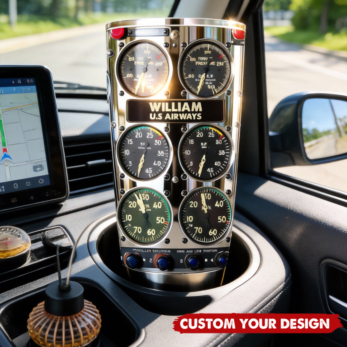 Aviation Control Panel - Personalized Aviation Tumbler