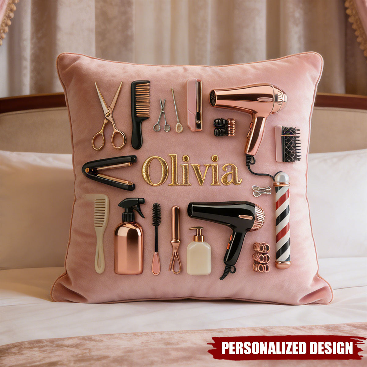 Proud Hair Stylist-Personalized Hairdresser Pillow
