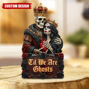Gothic Skeleton Couple Acrylic Plaque – Personalized Gifts For Couple