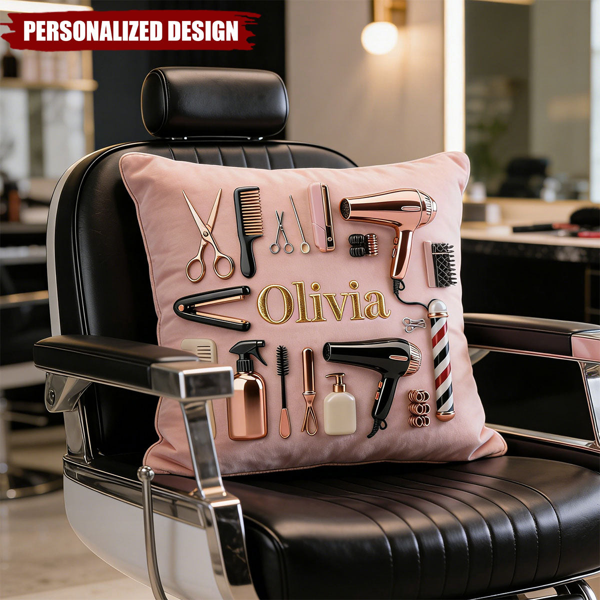 Proud Hair Stylist-Personalized Hairdresser Pillow