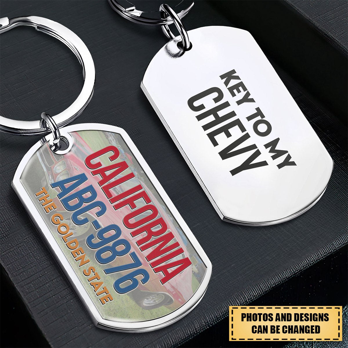 Key To My Car - Personalized Stainless Steel Photo Keychain