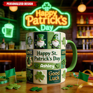 Happy St. Patrick's Day-Personalized Irish Mug
