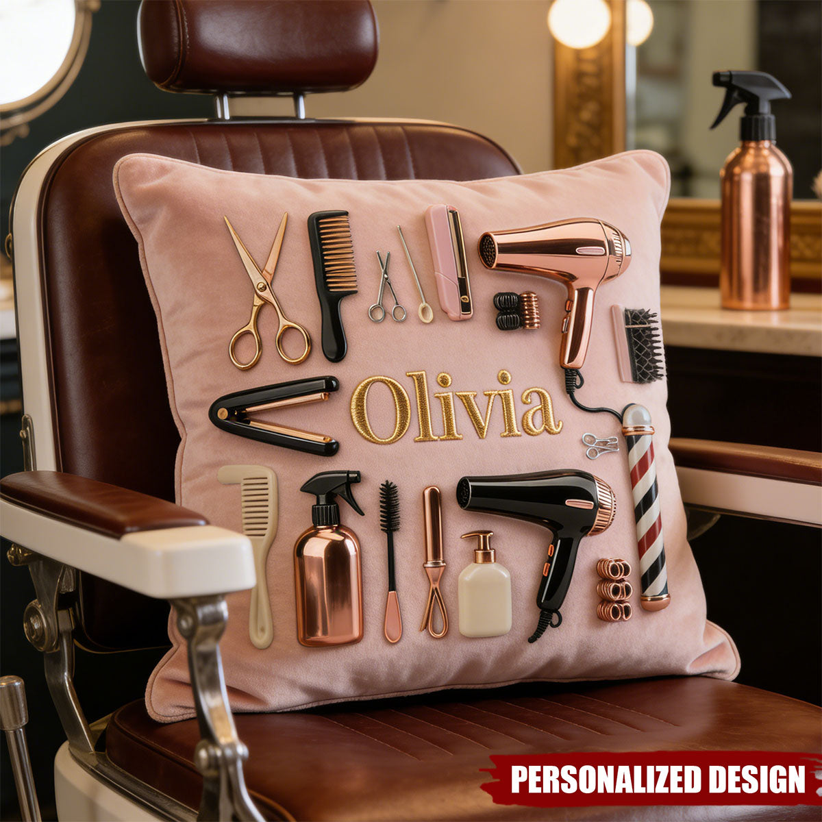 Proud Hair Stylist-Personalized Hairdresser Pillow