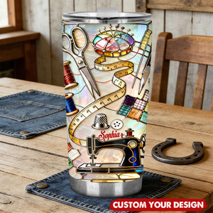 Love Sewing - Personalized Sewing Tumbler