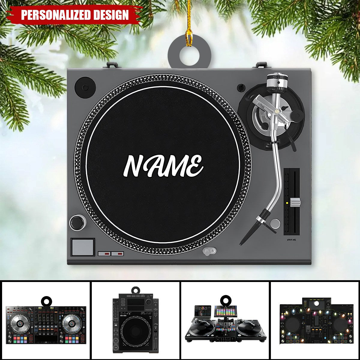 Personalized Name DJ Player Ornament-Gifts For Music Lovers-2024 New Release