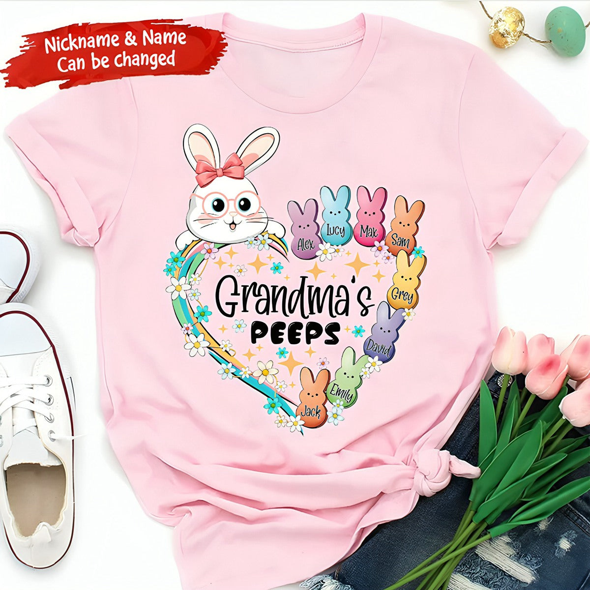 Grandma's Marshmallow  - Personalized Grandma's T-Shirt